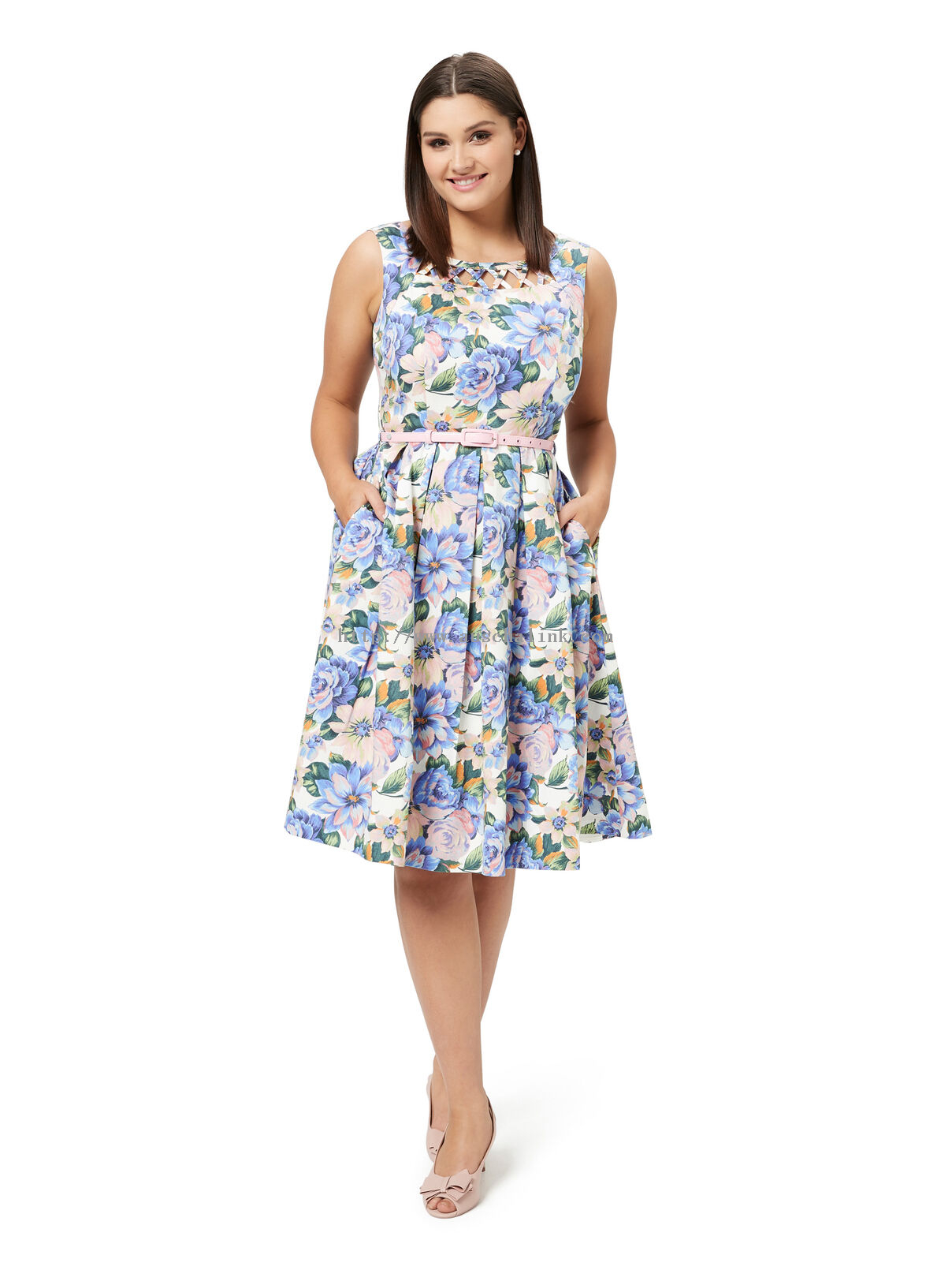 FANGIRL FLORAL PROM DRESS