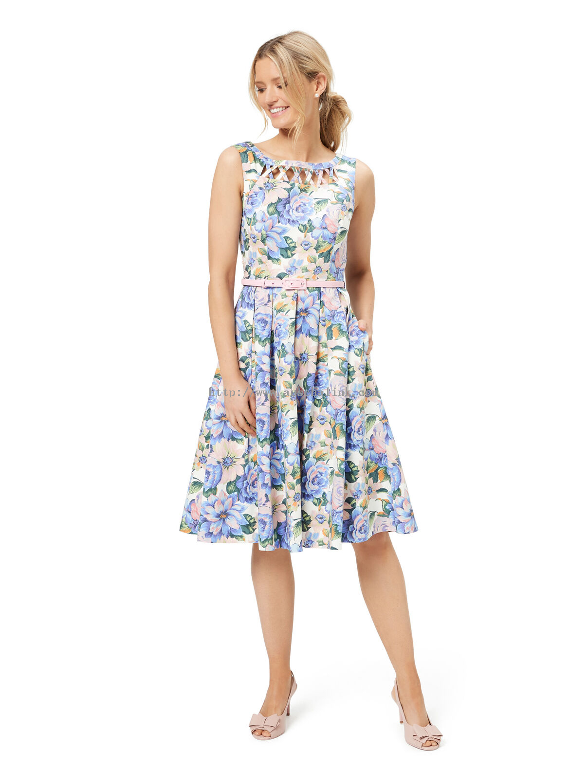 FANGIRL FLORAL PROM DRESS